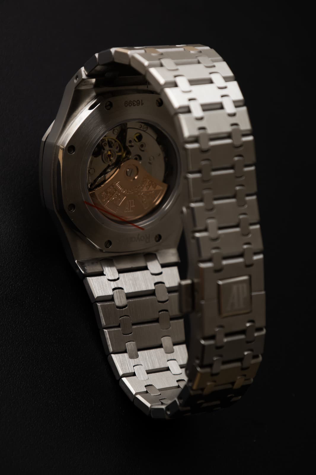 Audemars Royal Oak Silver - Cadran Alb unghiul 2