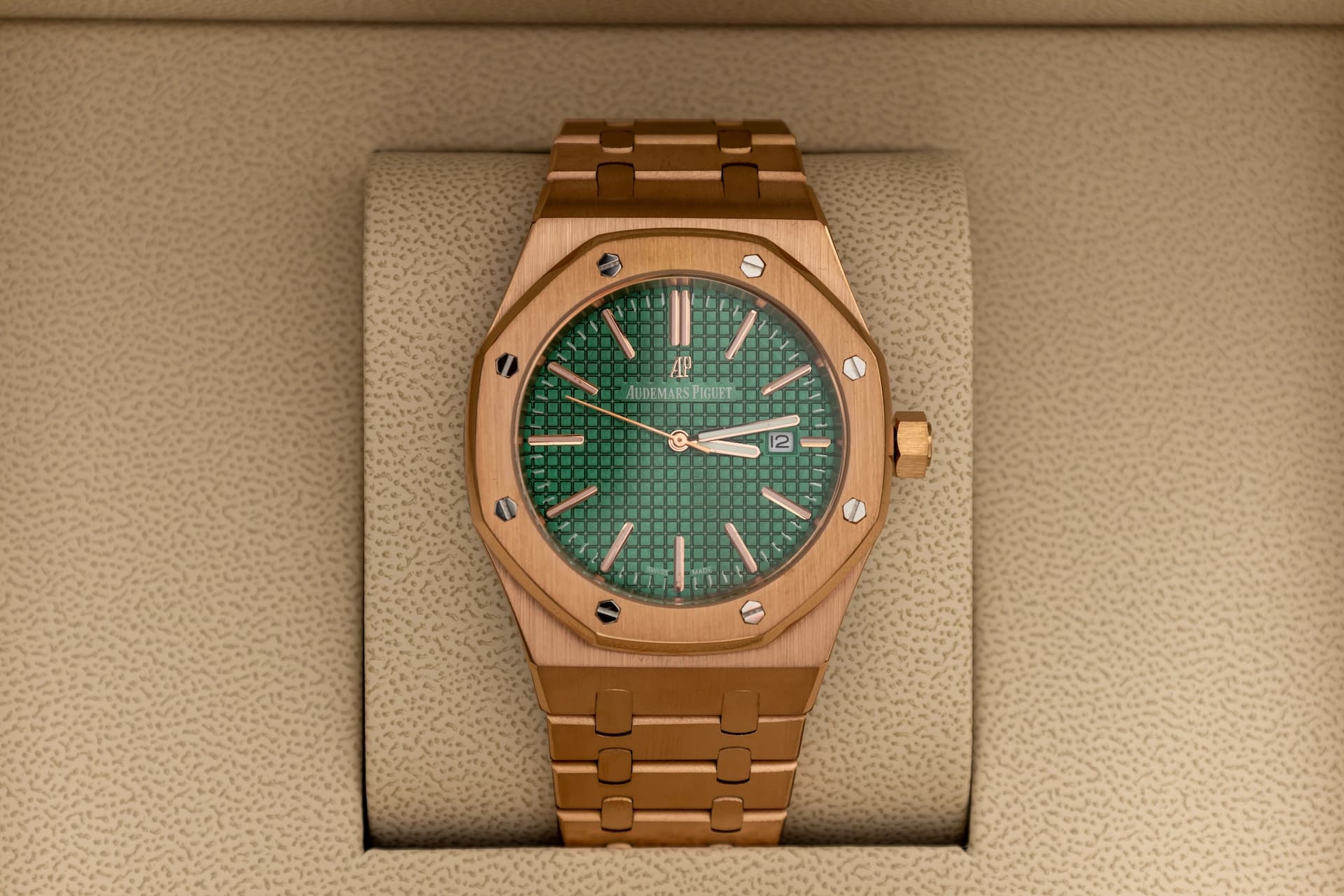 Audemars Piguet Royal Oak Rose Gold - Forest Green Edition
