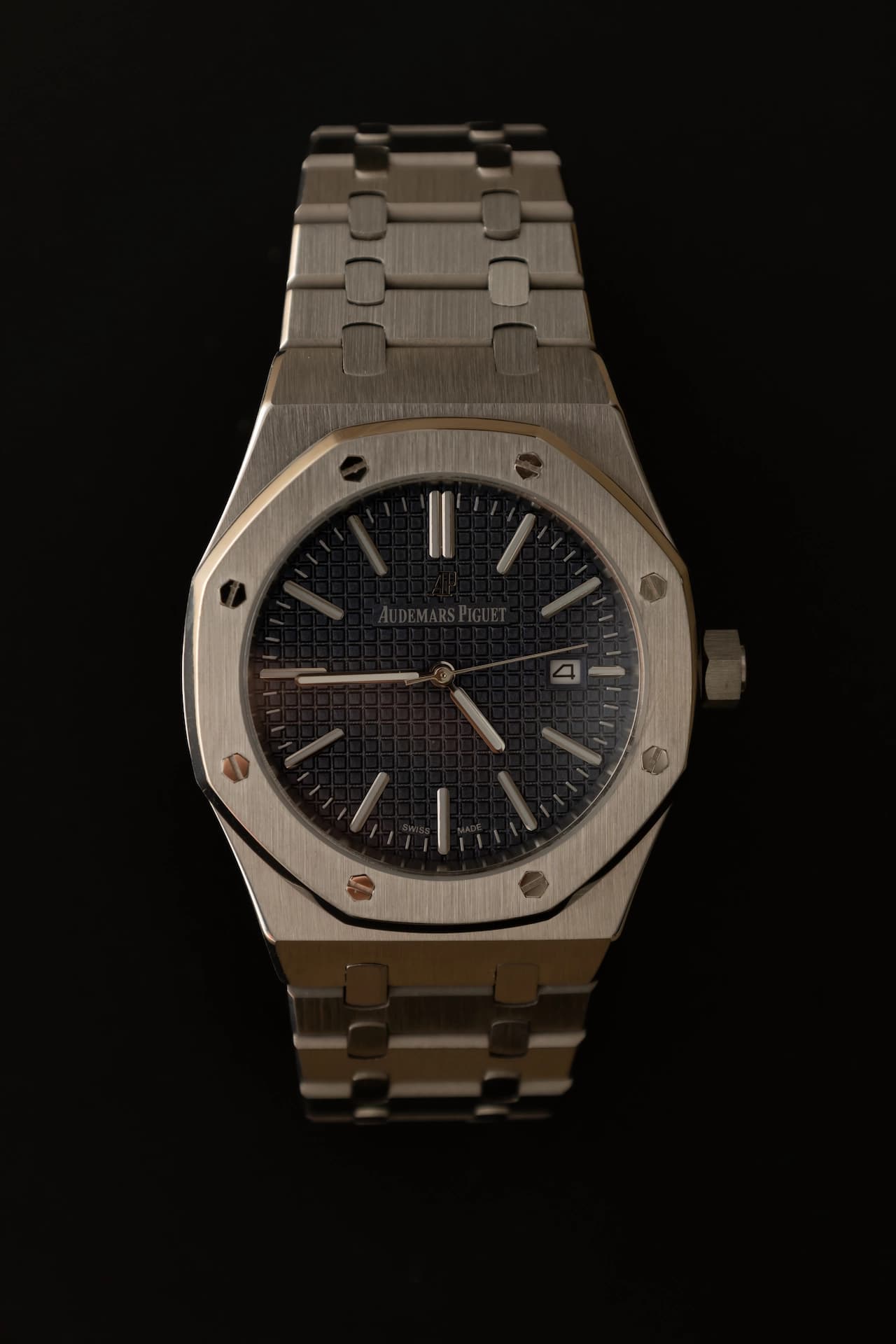 Audemars Royal Oak Silver - Cadran Albastru Imperial unghiul 2